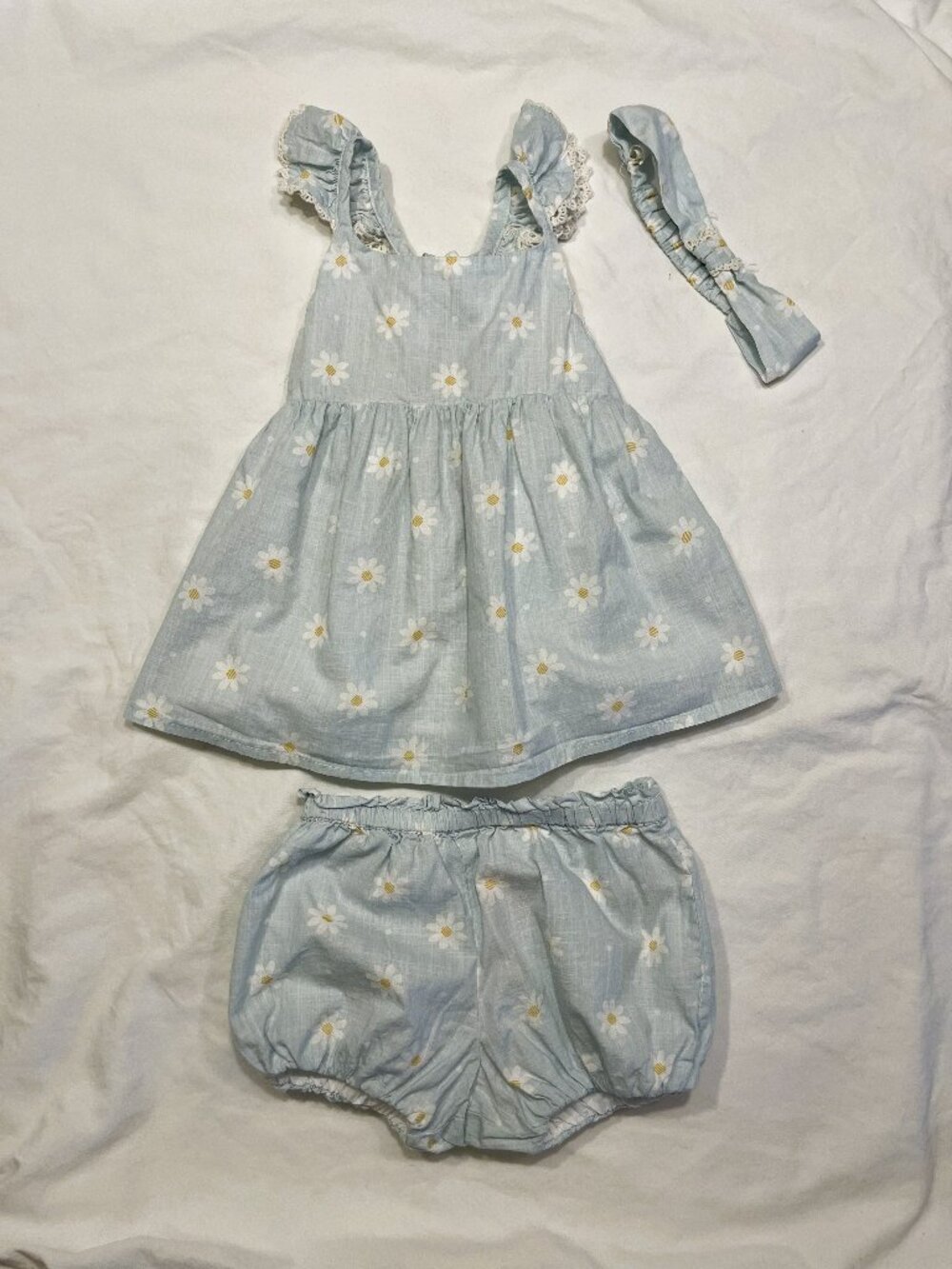 Isaac Mizrahi Light Blue Floral Kids Matching Set Size 2